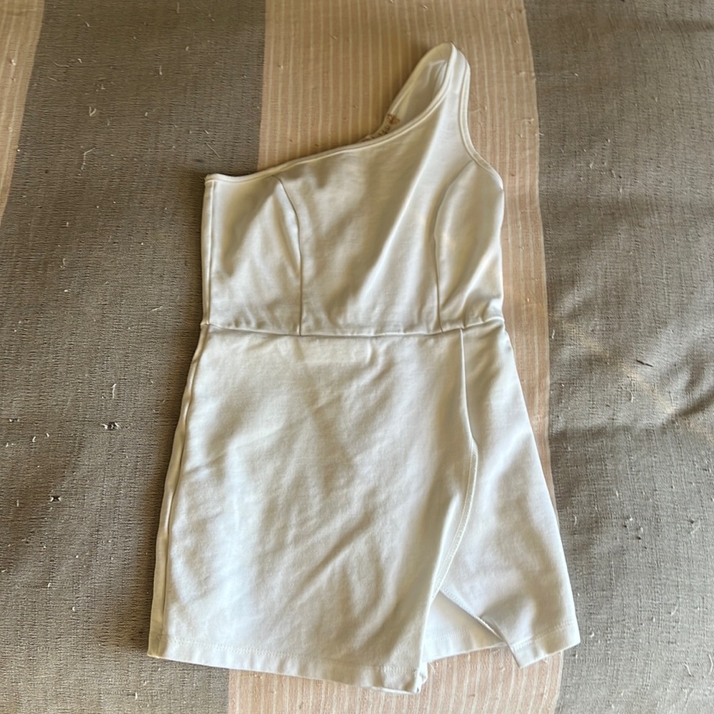 White mini dress